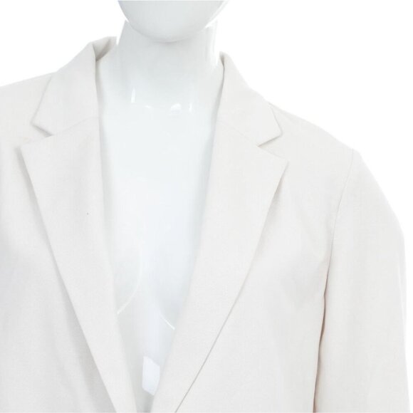 Uniqlo Women’s L UV Off White Lightweight Blazer Jersey Jacket NWT Avant Garde - Picture 2 of 8